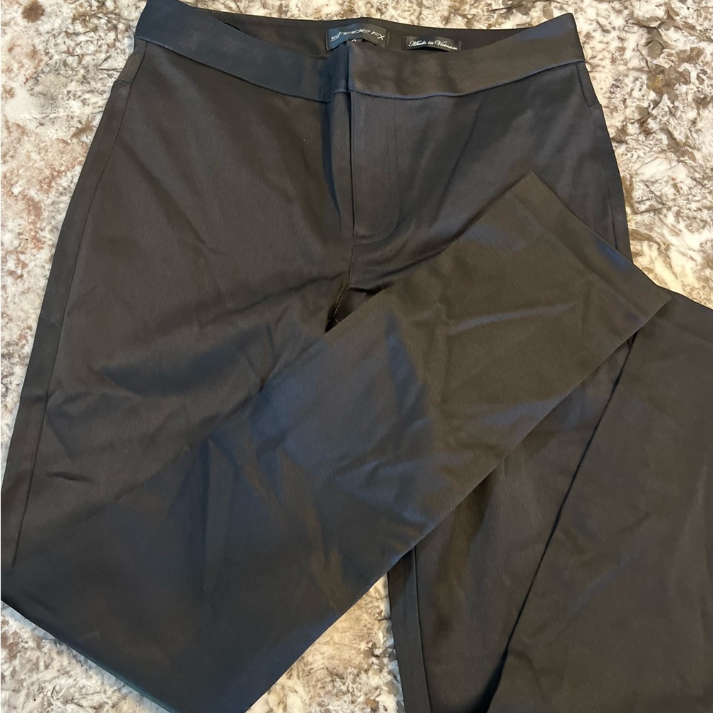 SHAPE FX solid Black Stretch spandex NEW size 2 Small Fall Office Women’s Misses